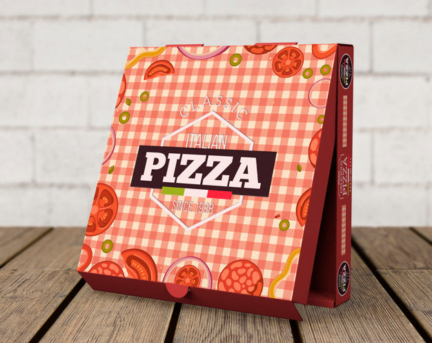 Creative Pizza Box Mockup Psd