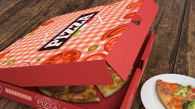 Creative Pizza Box Mockup Psd