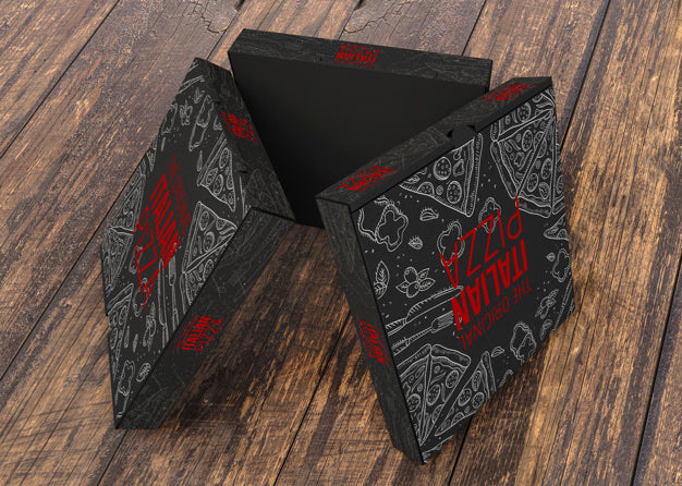 Creative Pizza Boxes Mockup Psd