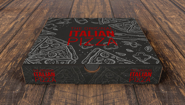 Creative Pizza Boxes Mockup Psd