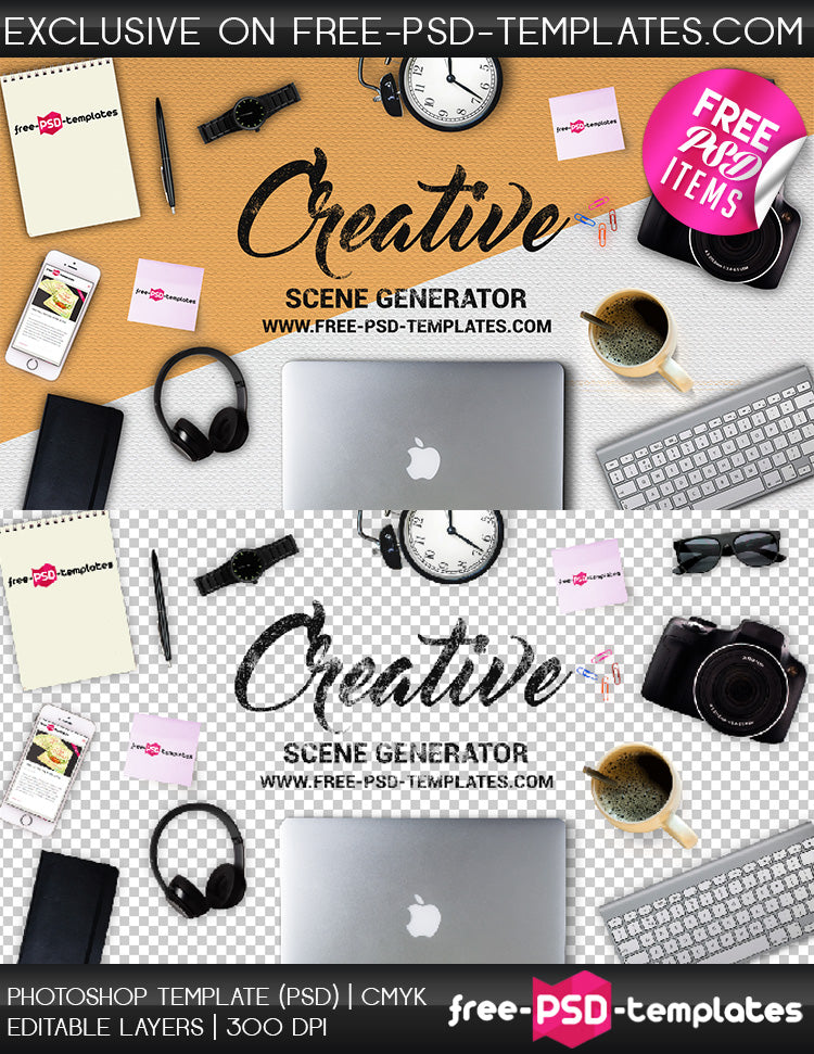 Creative Scene Psd Mockup