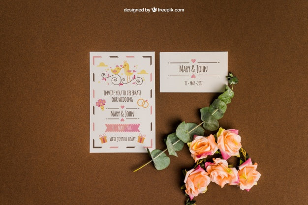 Creative Stationery Wedding Mockup Psd