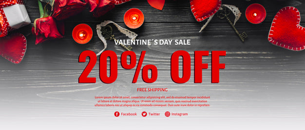 Creative Valentines Sale Mockup Psd