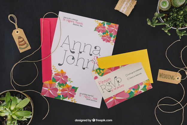 Creative Wedding Mockup Psd