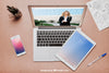 Creative Workspace Mockup With Laptop And Tablet Psd