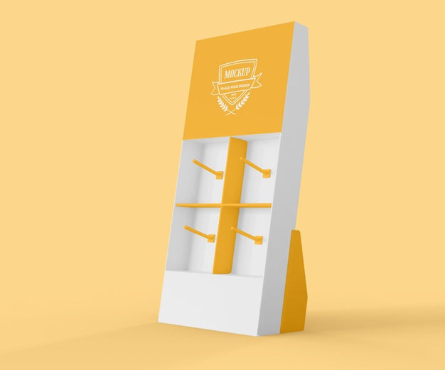 Creative Yellow Exhibitor Mock-Up Psd