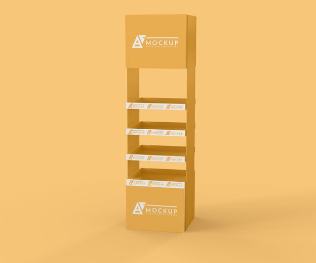 Creative Yellow Exhibitor Mock-Up Psd