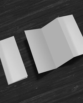 Creative Z-Fold Brochure Mockup Psd