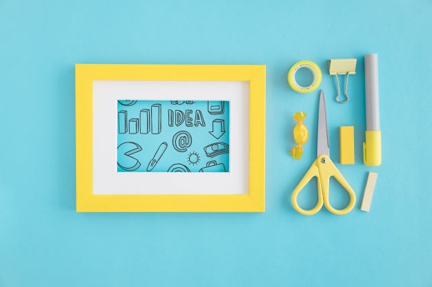 Creativity Concept With Frame Psd