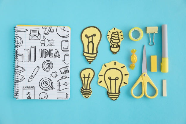 Creativity Concept With Notebook Psd