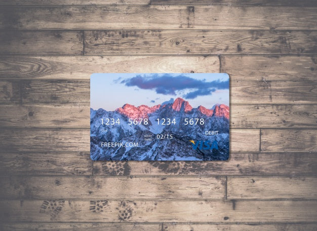Credit Card Mock Up Design Psd