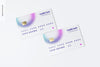 Credit Cards Mockup, Top View Psd