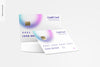 Credit Cards With Round Stone Mockup Psd