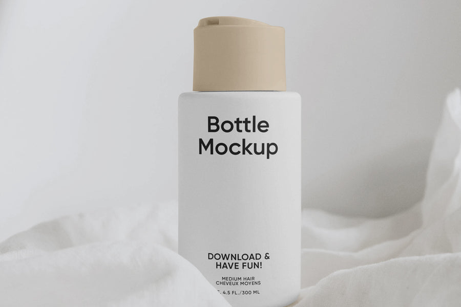 Creme Bottle Psd Mockup