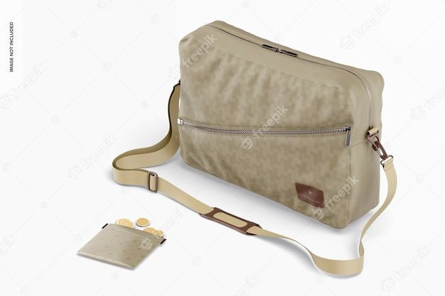 Crossbody Bag Mockup, Perspective Psd