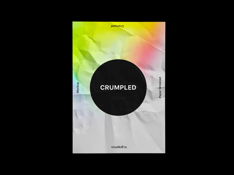 Crumpled Paper Mockup