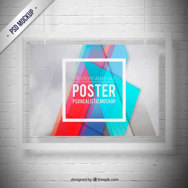 Crystal Frame Mockup Psd