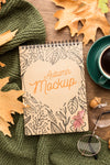 Cup Of Coffee With Notebook Psd