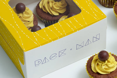 Cupcake Packaging Boxes Mockup