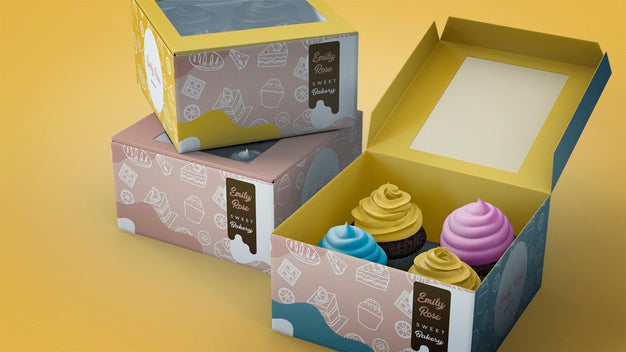 Cupcake Branding Mockup Psd