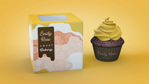 Cupcake Branding Mockup Psd