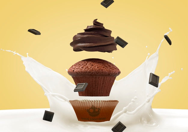 Cupcake Branding Mockup Psd