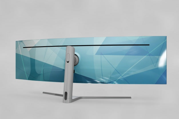 Curved Tv Mockup Psd
