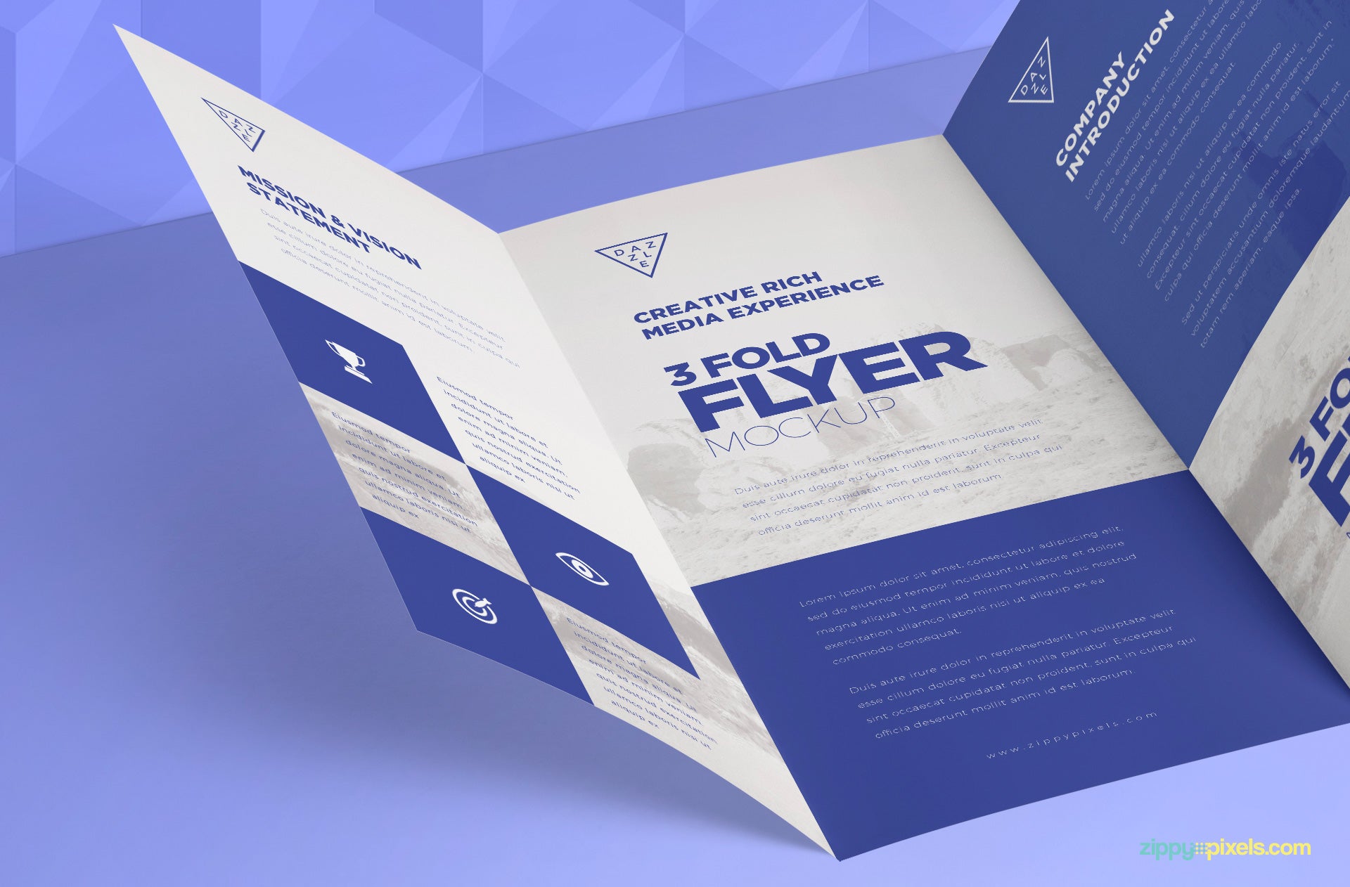 Tri-Fold Brochure Mockups