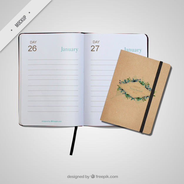 Cute Appointment Book Mockups Psd