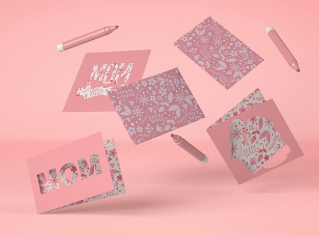 Cute Assortment For Mother'S Day Mock-Up Psd