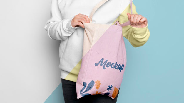 Cute Bag Concrpt Mock-Up Psd