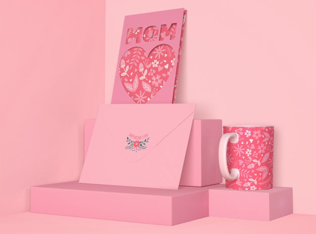 Cute Composition For Mother'S Day Mock-Up Psd