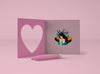 Cute Composition For Mother'S Day With Card Mock-Up Psd