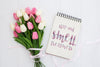 Cute Message On Notebook Spring Concept Psd