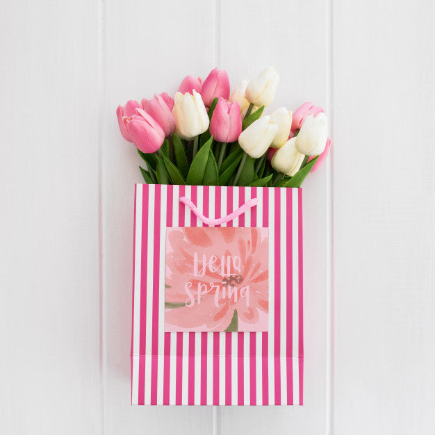 Cute Message On Square Paper Nature Spring Concept Psd