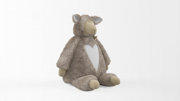 Cute Teddy Bear Isolated On White Psd