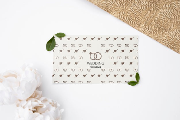 Cute Wedding Invitation Card Psd