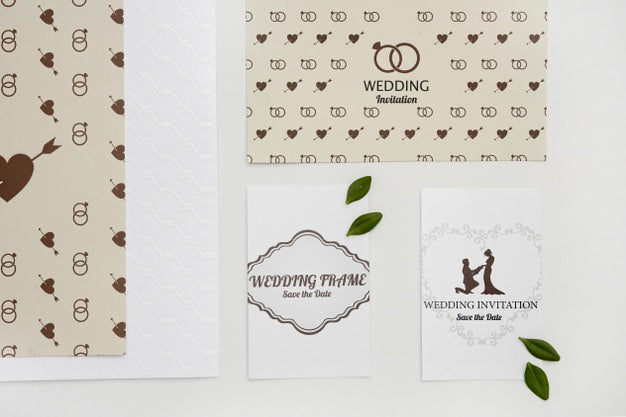 Cute Wedding Invitation Cards Psd