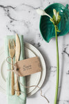 Cutlery Mockup With Save The Date Concept Psd