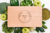 Cutting Board And Green Veggies Vegan Food Mock-Up Psd