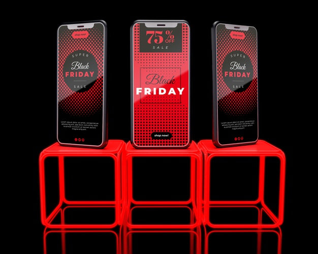 Cyber Advertising On Black Friday Day Psd