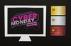 Cyber Monday Concept Computer Mock-Up Psd