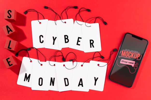 Cyber Monday Concept With Mock-Up Psd