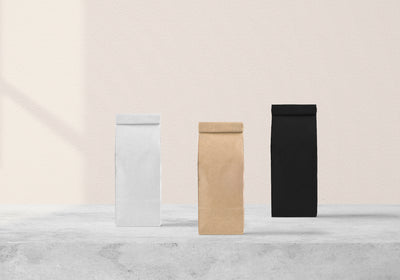 Packaging PSD Mockup for Coffee Bag