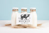 Dairy Mock-Up With Milk Bottles And Placeholder Psd