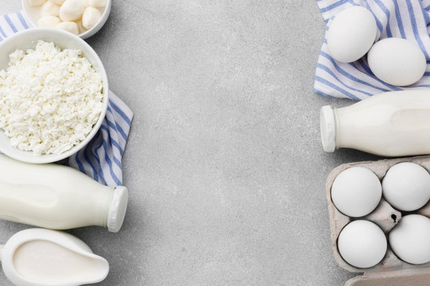 Dairy Products Frame Mock-Up Psd