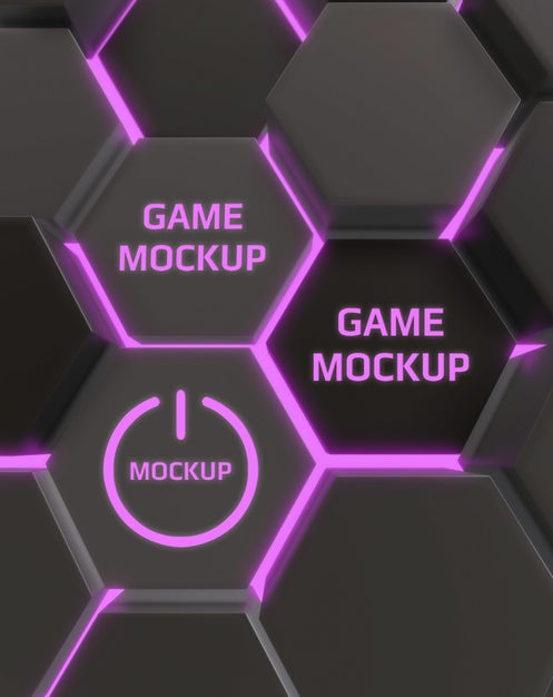 Dark Background With Neon Light Psd