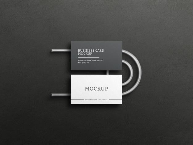 Dark Business Card Mockup Psd