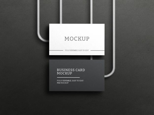 Dark Business Card Mockup Psd