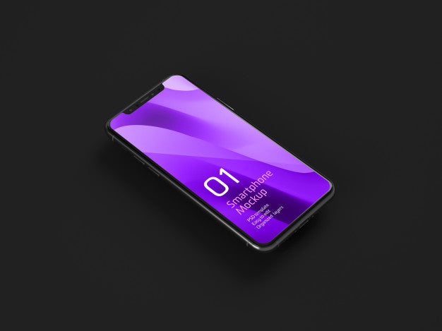 Dark Mobile Device Mockup Psd